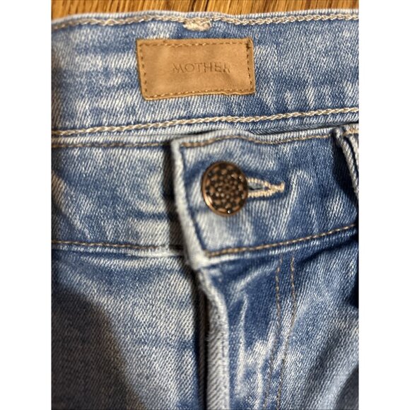 MOTHER Classic Blue Straight Leg Jeans - Picture 8 of 12